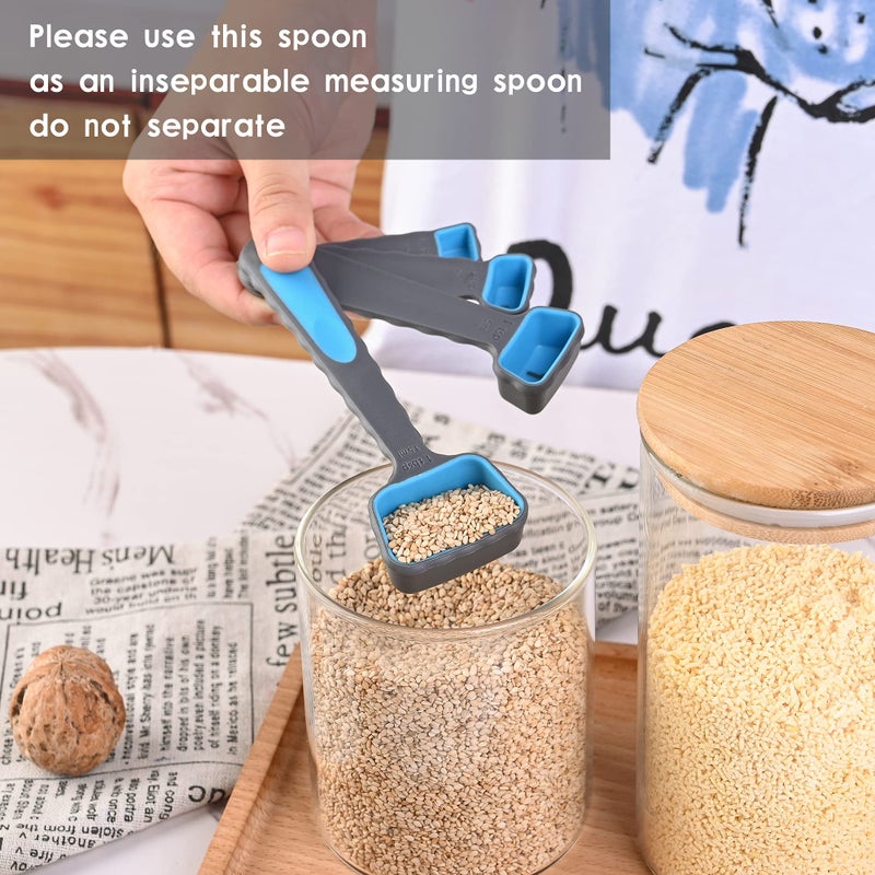 Smithcraft Silicone Measuring Cups and Spoons Set 8, Collapsible Measuring Cups Set for Baking & Kitchen Colorful Measure - Image 5
